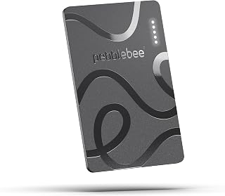 Pebblebee Card 5, Bluetooth Wallet Tracker | Alt to Air Tag, 18-Mo Battery | Thin Eco-Friendly Design | Scan-to-Return Link, Phone Finder, Works w/ Android
