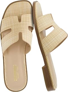 CUSHIONAIRE Voyage Women's Slide Sandal + Memory Foam - Large Widths Available