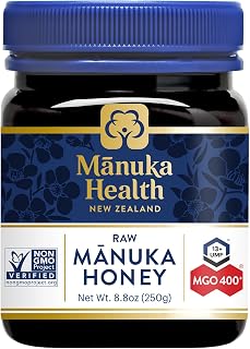 Manuka Health UMF 13+/MGO 400+ Manuka Honey (250g/8.8oz), Superfood, Authentic Raw Honey from New Zealand
