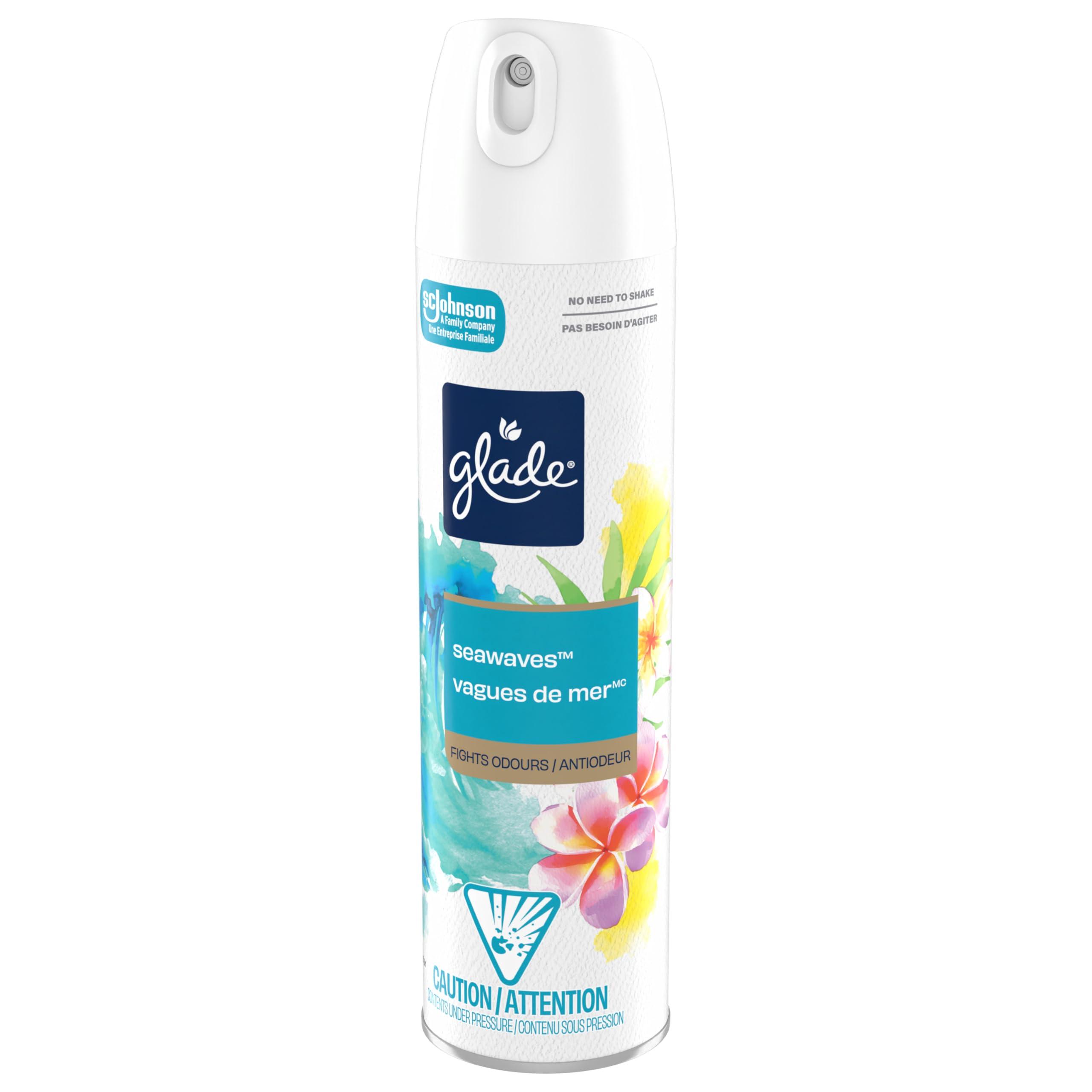 Glade Aqua Waves Room Spray Air Freshener, Ocean Scent, 226g | Odour Eliminator,