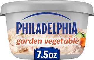 Philadelphia Flavored Cream Cheese Spread, Garden Vegetable, 7.5 oz | for Smooth Spreadable Mornings No Artificial Preservatives, Flavors, or Dyes, Made With Fresh Milk & Real Cream