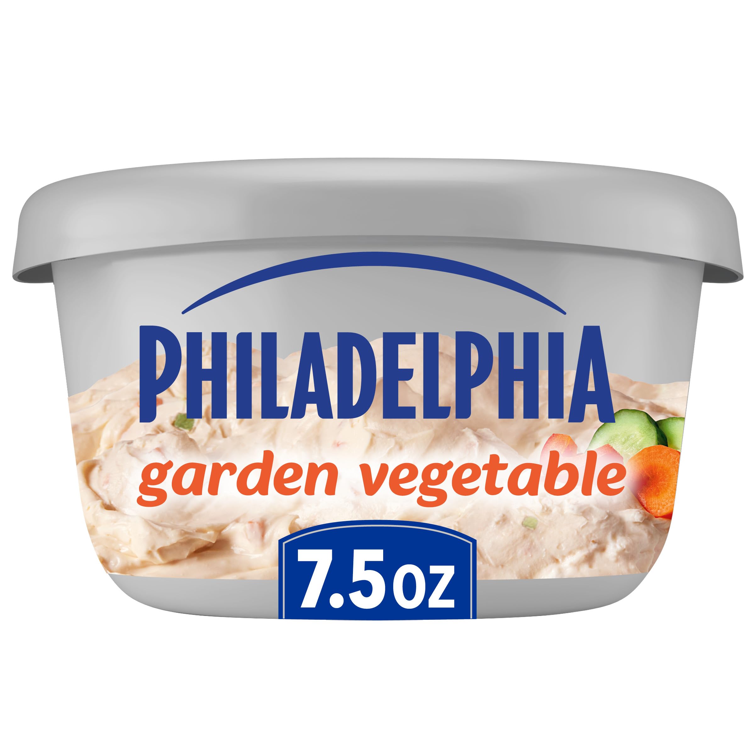 Philadelphia Flavored Cream Cheese Spread, Garden Vegetable, 7.5 oz | for Smooth