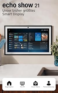 Amazon Echo Show 21 (newest gen) | A stunning 21" smart display with built-in Fire TV, powerful vibrant sound, immersive HD streaming, and Alexa