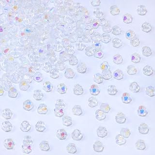 1000Pcs Bicone Crystal Beads for Jewelry Making 4mm Faceted Glass Loose Beads for Necklace Earring Bracelet Crafts DIY (AB White)