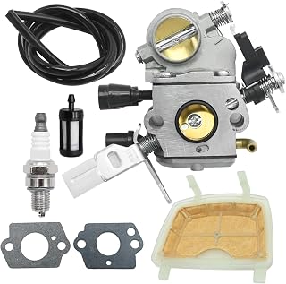 Ollanoos C1Q-S268 Carburettor Kit of Chainsaw with Air Filter Spark Plug Fuel Line Replacement for STIHL MS171 MS181 MS211 MS181 2 Mix MS181C MS181C-BE MS181CBE 2 Mix MS181C-BE Z Replace C1Q-S269