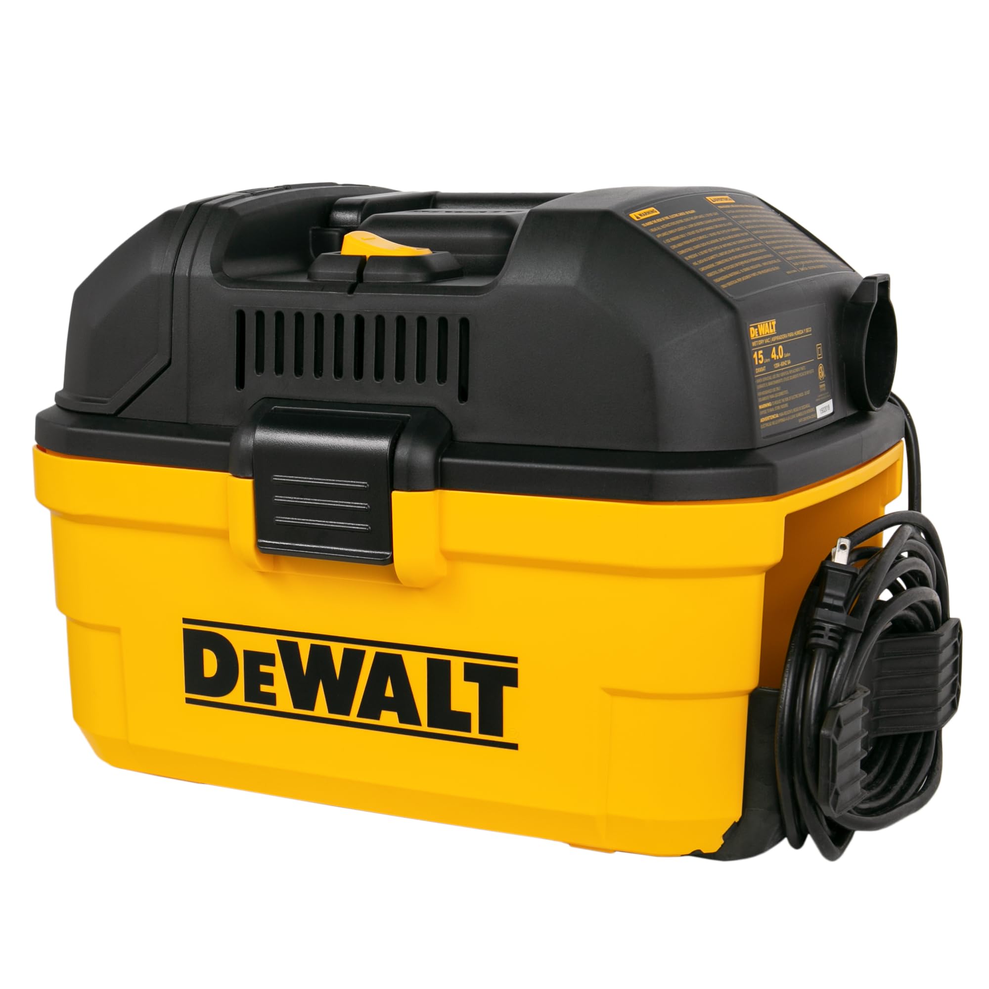 DEWALT 4 Gal. 5.0 HP Poly Wet/Dry Vacuum with Hose and Accessories DXV04T