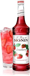 Monin Strawberry Syrup 750ml (25.4oz) by Monin