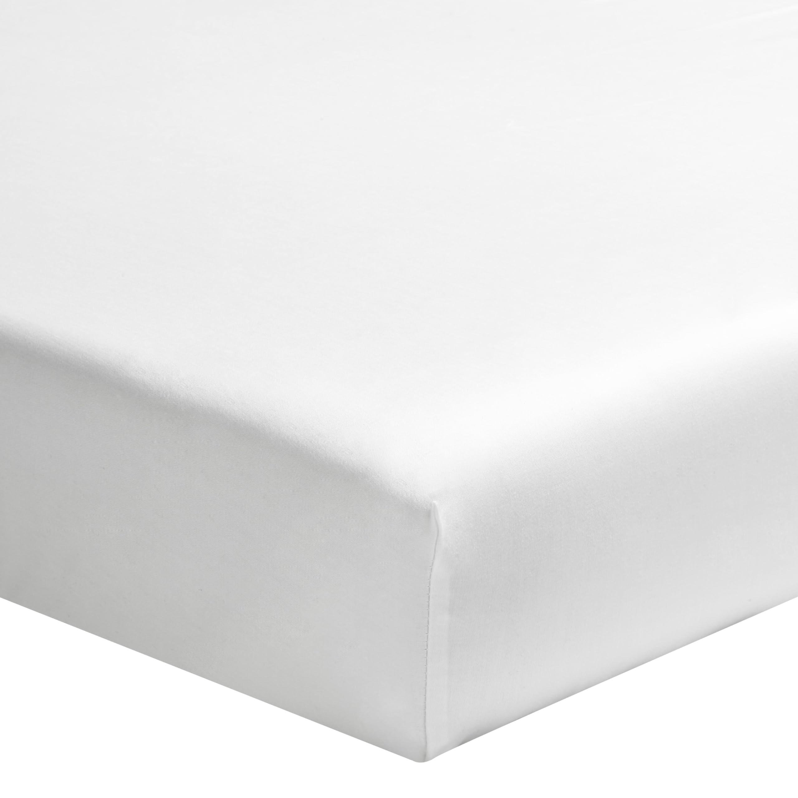 Essix - Royal Line Cotton Percale Fitted Sheet 90 x 200 cm White
