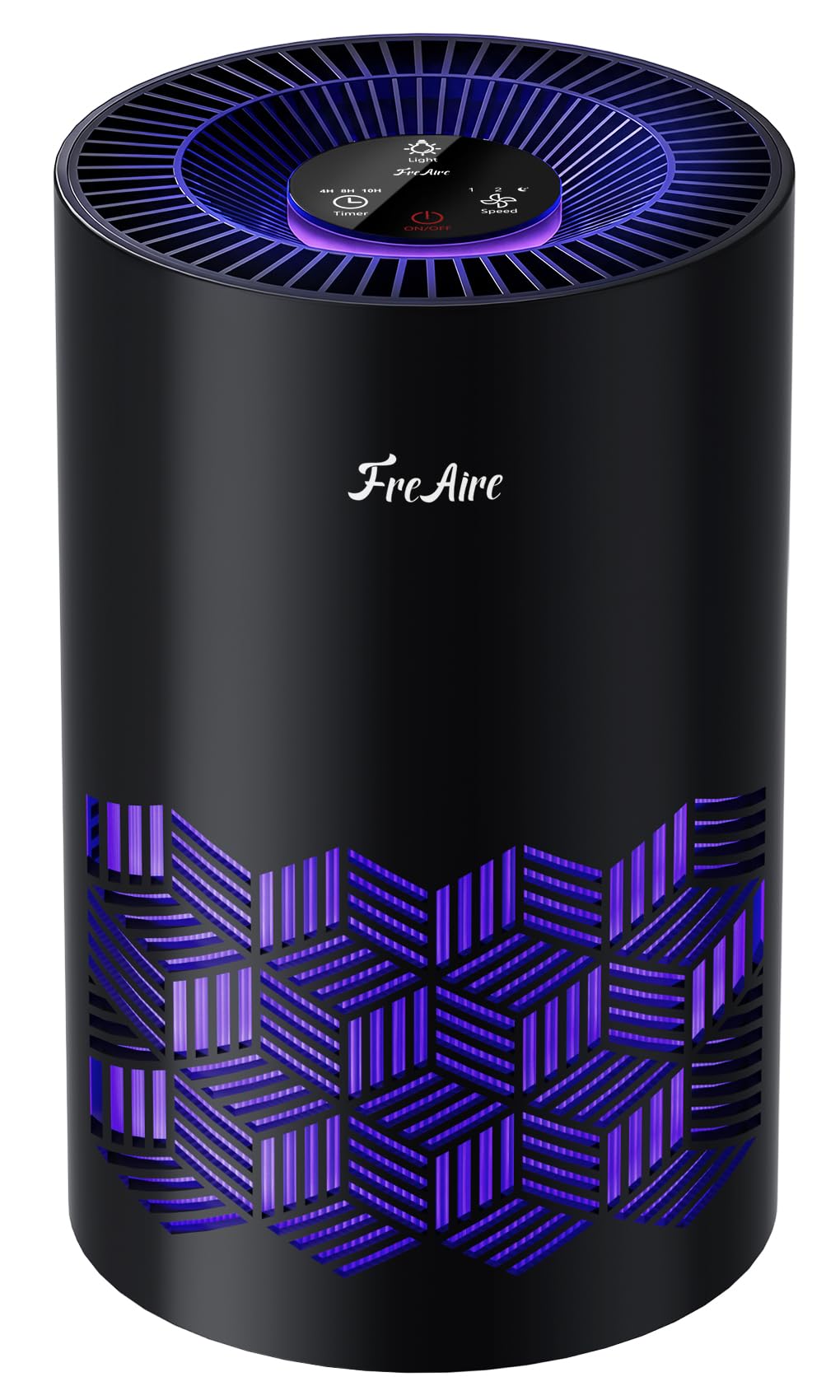 FreAire Air Purifiers for Bedroom Up to 1086 Ft², KN6391RGB, Black | HEPA Air Pu