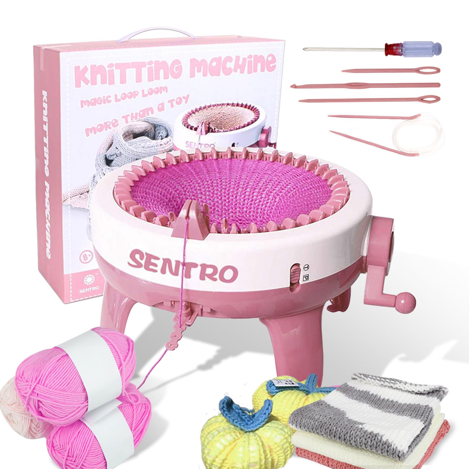 SENTRO Knitting Machines, 40 Needles Knitting Loom Machines, Crochet Knitting Lo