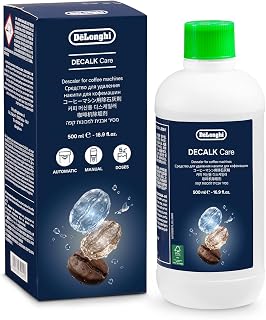 De'Longhi EcoDecalk DLSC500 Descaler 5 Dose Descaling Machine Maintenance Accessory for Coffee Machine, Ingredients of Plant Origin, Bottle with 5 Doses, 500 ml