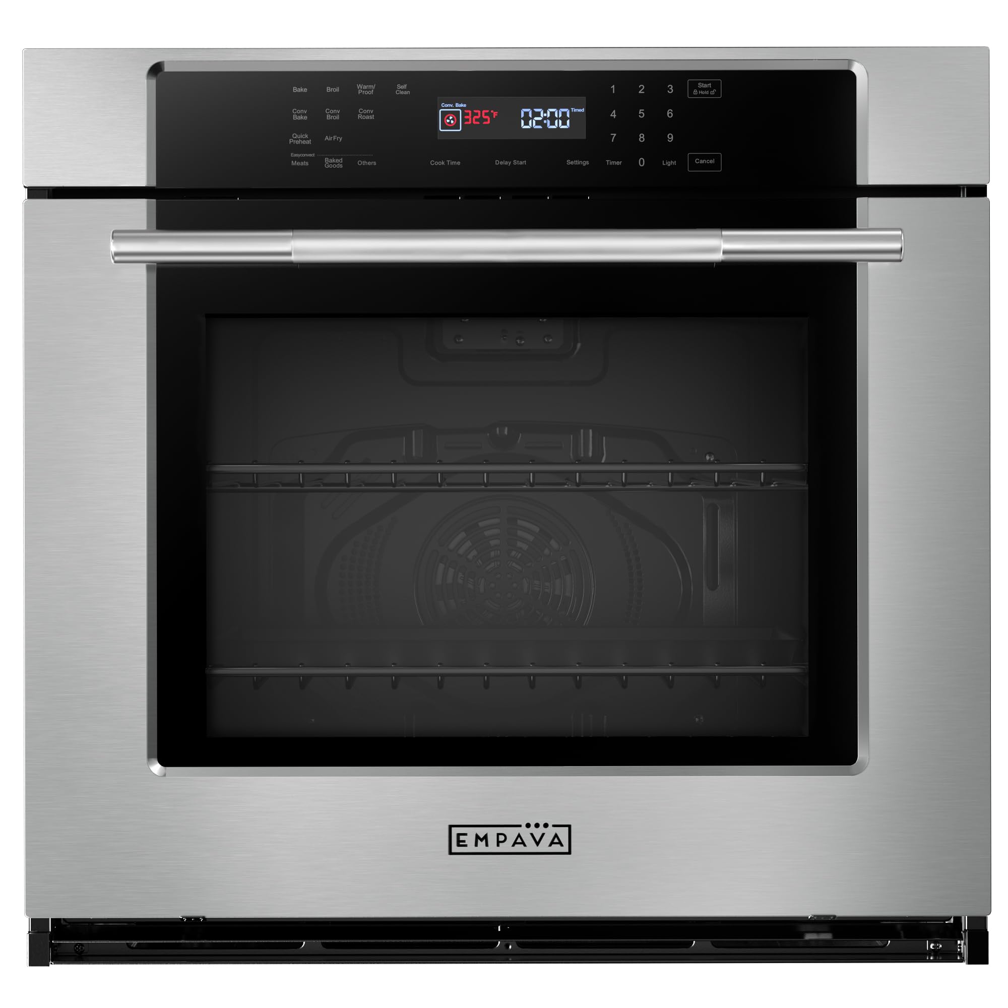 Empava 30 Inch Electric Single Wall Oven in Stainless Steel | Convection and Air