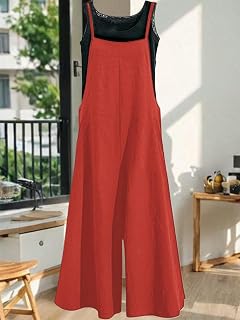 Ladies Wide Leg Jumpsuit with Pockets