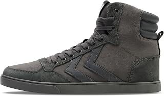 hummel Unisex Slimmer Stadil Tonal High Hi-Top Trainers, Black White