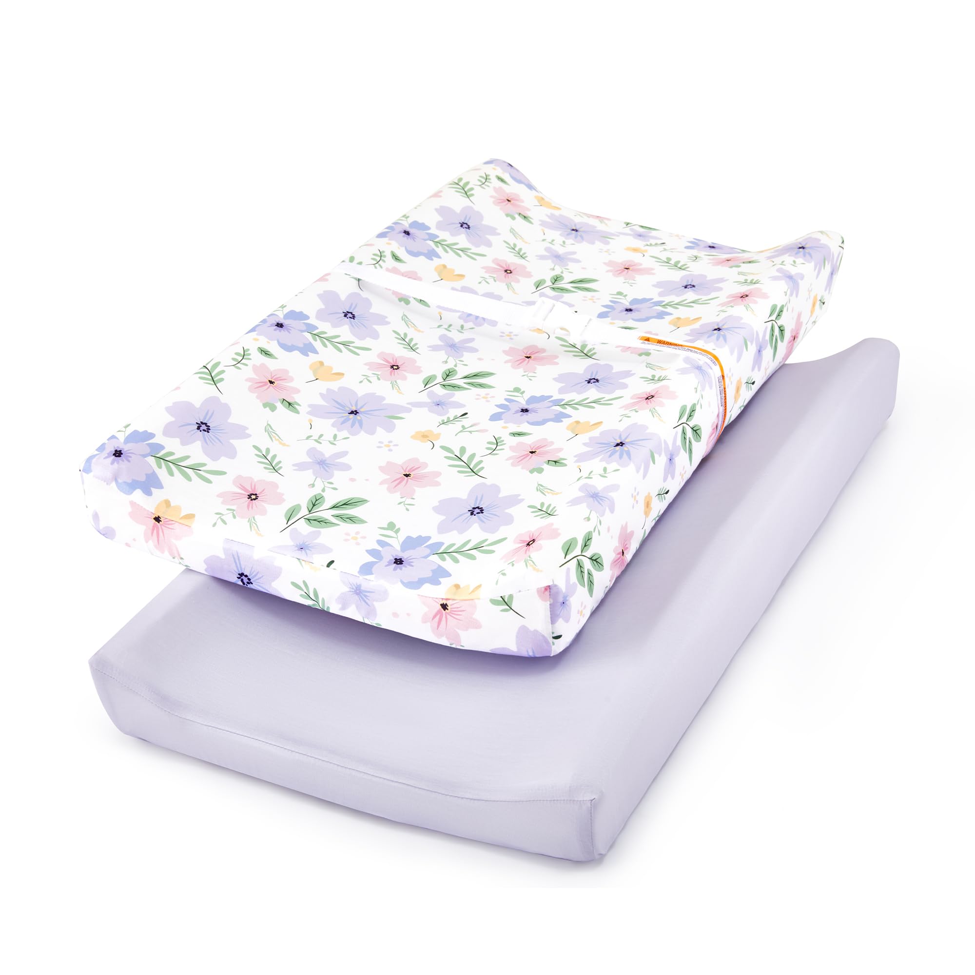 TILLYOU Changing Pad Cover Girl Set in Soft Jersey Material - Fits 32"/34&#