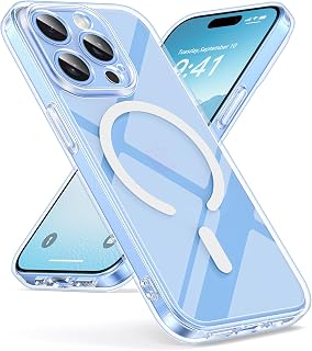 Oududianzi Magnetic for iPhone 15 Pro Case with Magsafe Clear