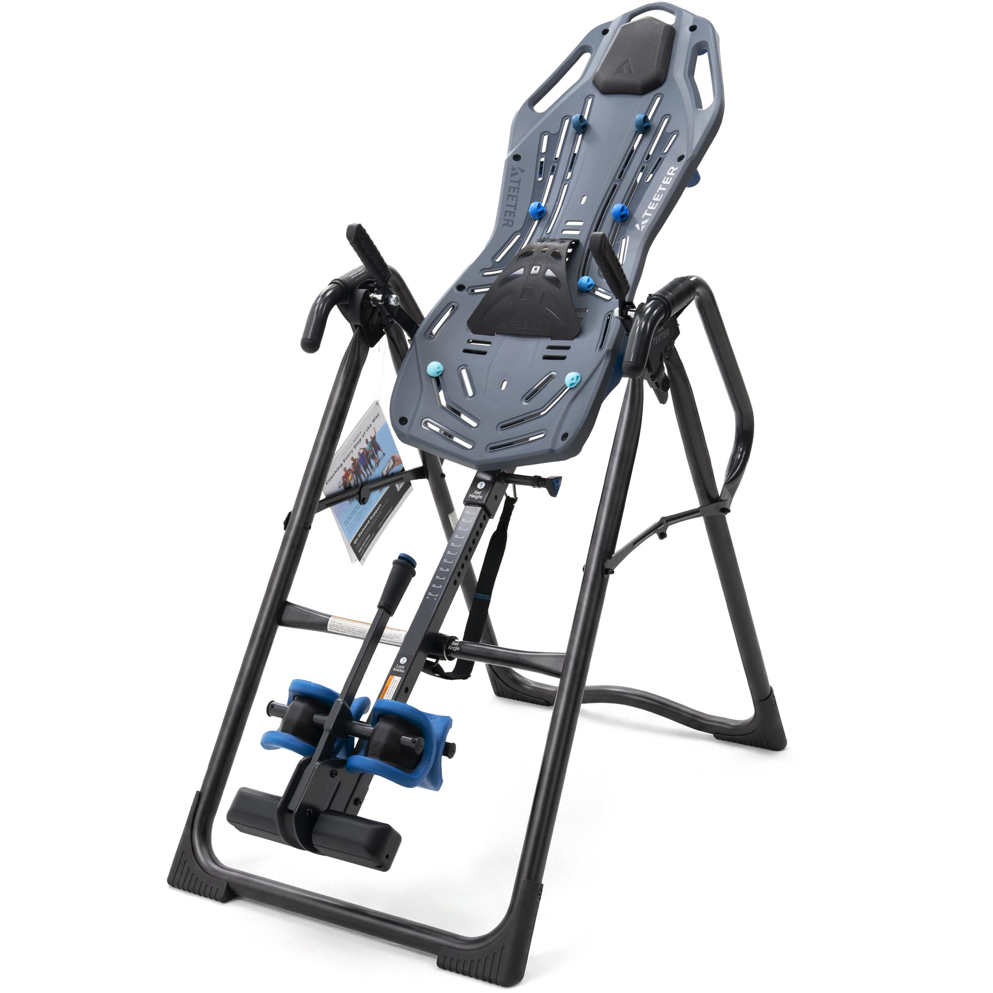 Teeter FitSpine X3 Inversion Table w/ Accessories for Back Pain Relief, Deluxe E