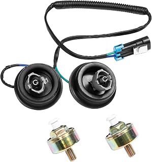 Dual Knock Sensors with Wiring Harness Kit | Knock Sensor 5.3 for Chevy Suburban Silverado Avalanche Tahoe, GMC Sierra Yukon, Cadillac Hummer &amp; More GM Vehicles | Replace# 12601822 12589867 917-033