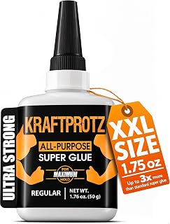 Super Glue All-Purpose Liquid 1.75 oz - Instant Adhesive Repair | versatile, precise repairs, clear, waterproof, heat resistant, universal power, anti-clog cap, wood, glass, metal, plastic
