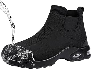 LARNMERN Steel Toe Shoes Safety Work Chelsea Boot