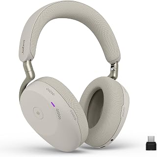 Jabra Evolve3 85 Over Ear Wireless Bluetooth Headphones with Mic, Warm Grey