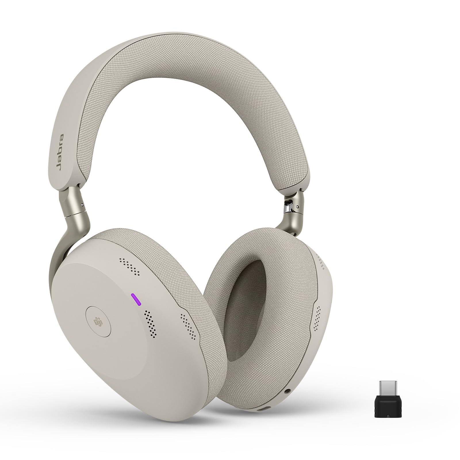 Jabra Evolve3 85 Over Ear Wireless Bluetooth Headphones with Mic, Warm Grey