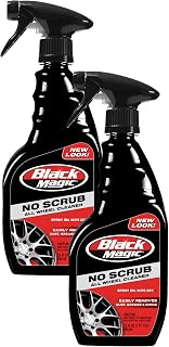 Black Magic 120218 No Scrub All Wheel Cleaner, 23 oz (2 Pack) | Easy to Use, Just Apply, Hose Off & Wipe Clean, Dissolves Brake Dust & Road Grime, pH Neutral, Safe on All Wheel Types
