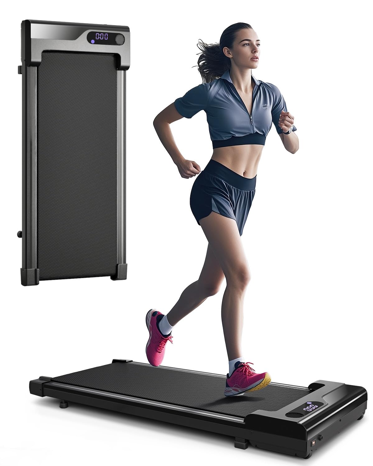 Walking Pad Treadmill for Home - Under Desk Treadmills Portable Mini Compact Wal
