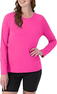 Hanes Women's Sport Cool Dri Long Sleeve Crewneck T-Shirt, Moisture-Wicking Performance Tee