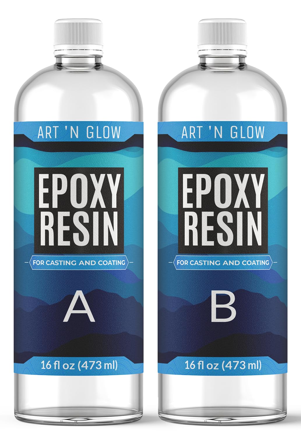Crystal Clear Epoxy Resin Kit 32oz - Food Safe, UV Resistant, Bubble Free | Cast