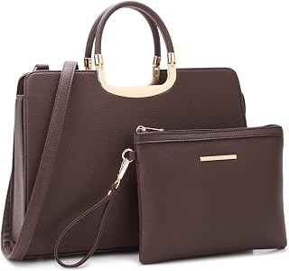 Womens Handbag Top Handle Shoulder Bag Tote Satchel Purse Work Bag with Matching Wallet
