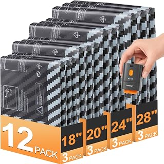 WANALIT Vacuum Bags for Travel with Rechargeable Pump, 12-Pack 4 Sizes