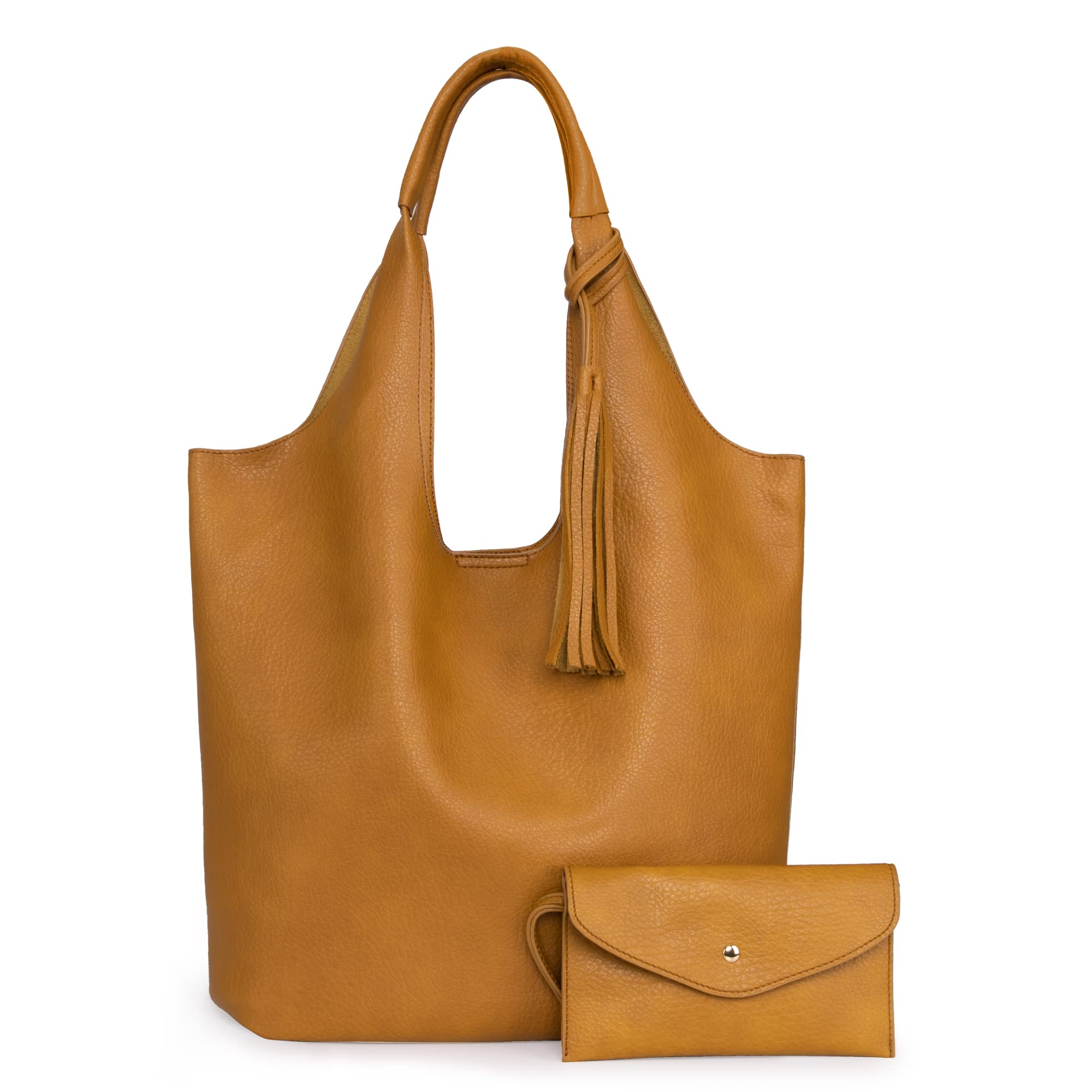 Montana West Large Shoulder Bag, Brown