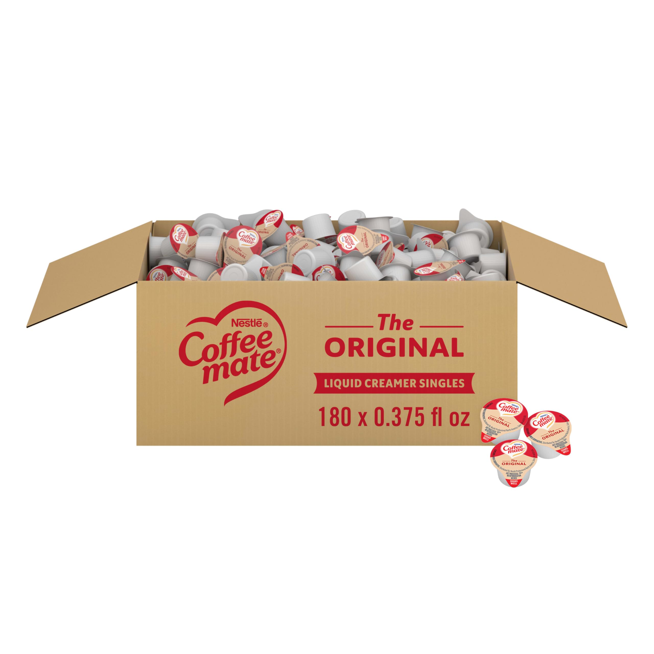 Nestle Coffee mate Original Non-Dairy Creamer Singles, 0.375 oz, 180-Pack | Liqu