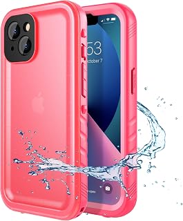SPORTLINK Cover for iPhone 13 Waterproof 360 Degree Shockproof Pink