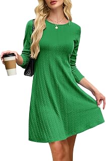 AUSELILY Women's Sweater Dress Women's Winter Casual Long Sleeve Maternity Tunic Dress