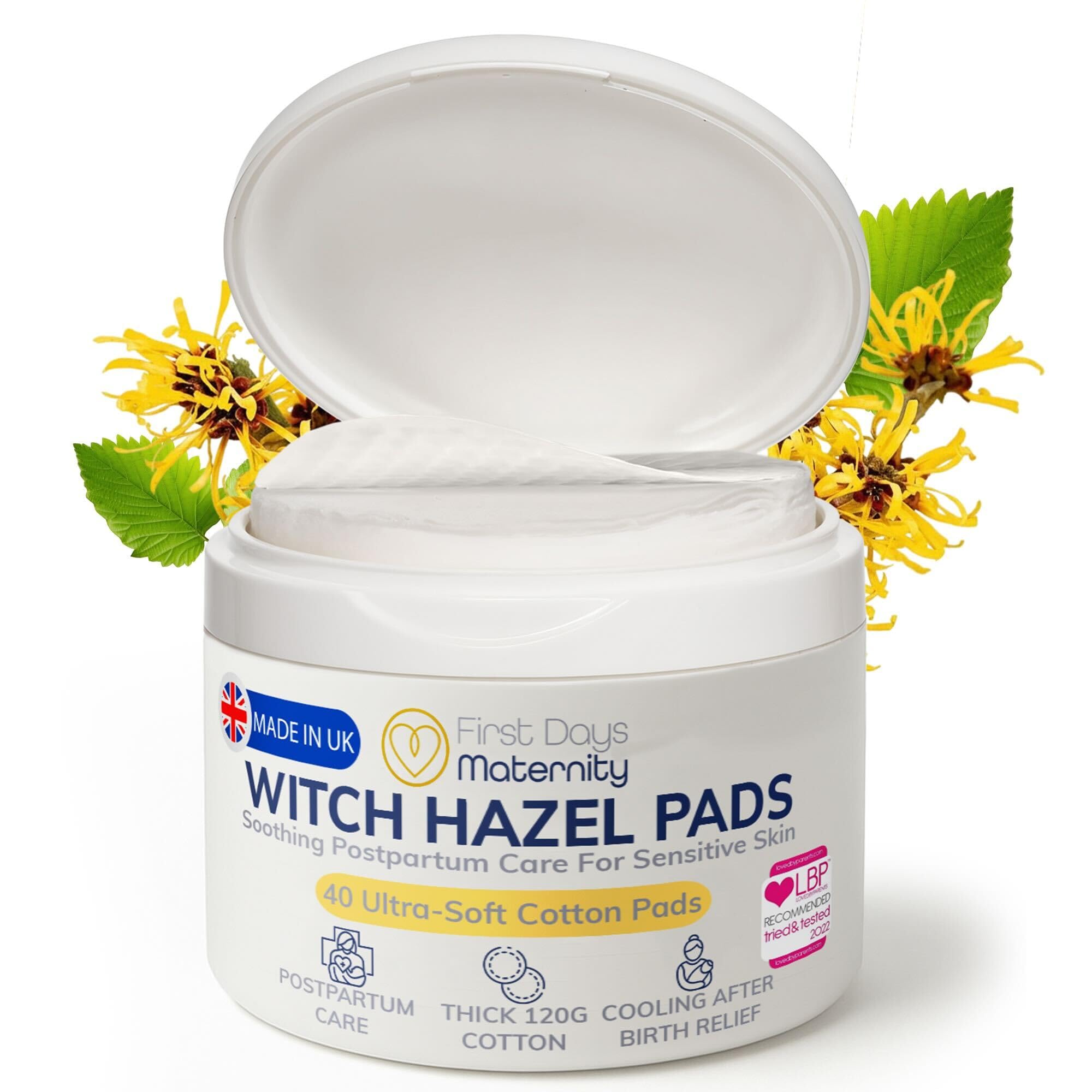 First Days Maternity - Witch Hazel Pads - Postpartum & Haemorrhoids Relief | Coo
