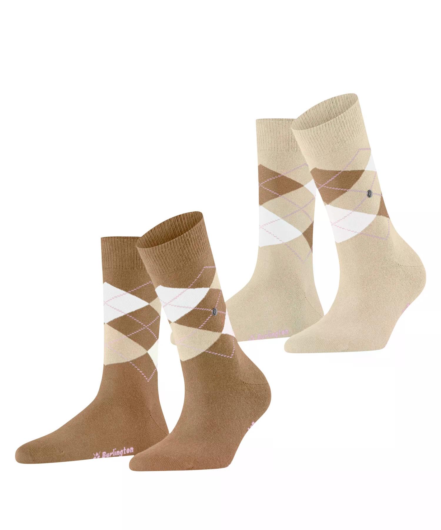 Burlington Everyday Argyle Women's Soft Combed Cotton Socks