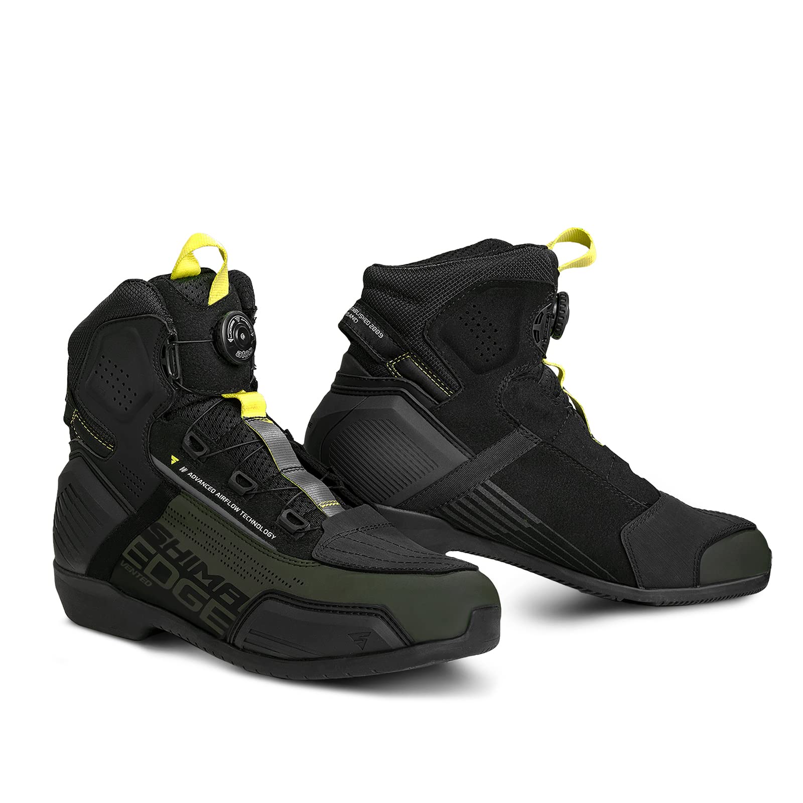 SHIMA EDGE VENTED Motorcycle Boots Men Leather Ventilated Shoes ATOP Summer Shoe