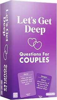 Let's Get Deep, A Question Card Game for Couples by Relatable | Great for Date Night Ideas, Couples Gifts, and Long Distance Relationship Games, Includes 200 Cards