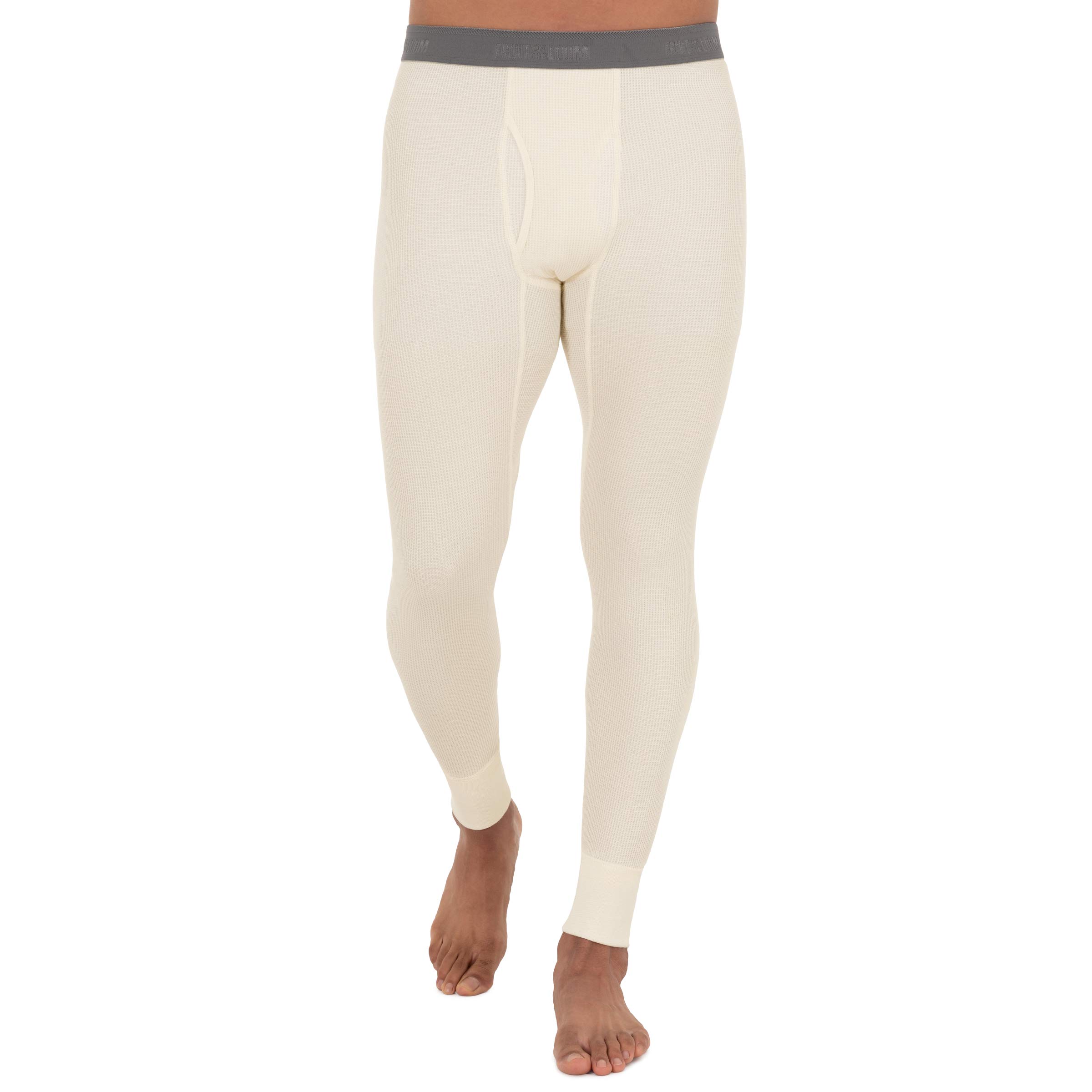 Fruit of The Loom Mens Premium Waffle Thermal Underwear Long Johns Bottom