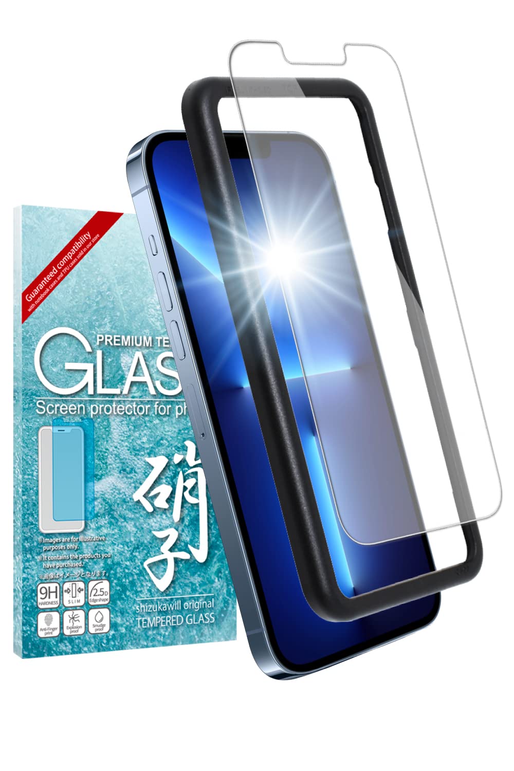 Shizuka Will Glass Film for iPhone 13 / iPhone 13 Pro Tempered Glass Bubble Free