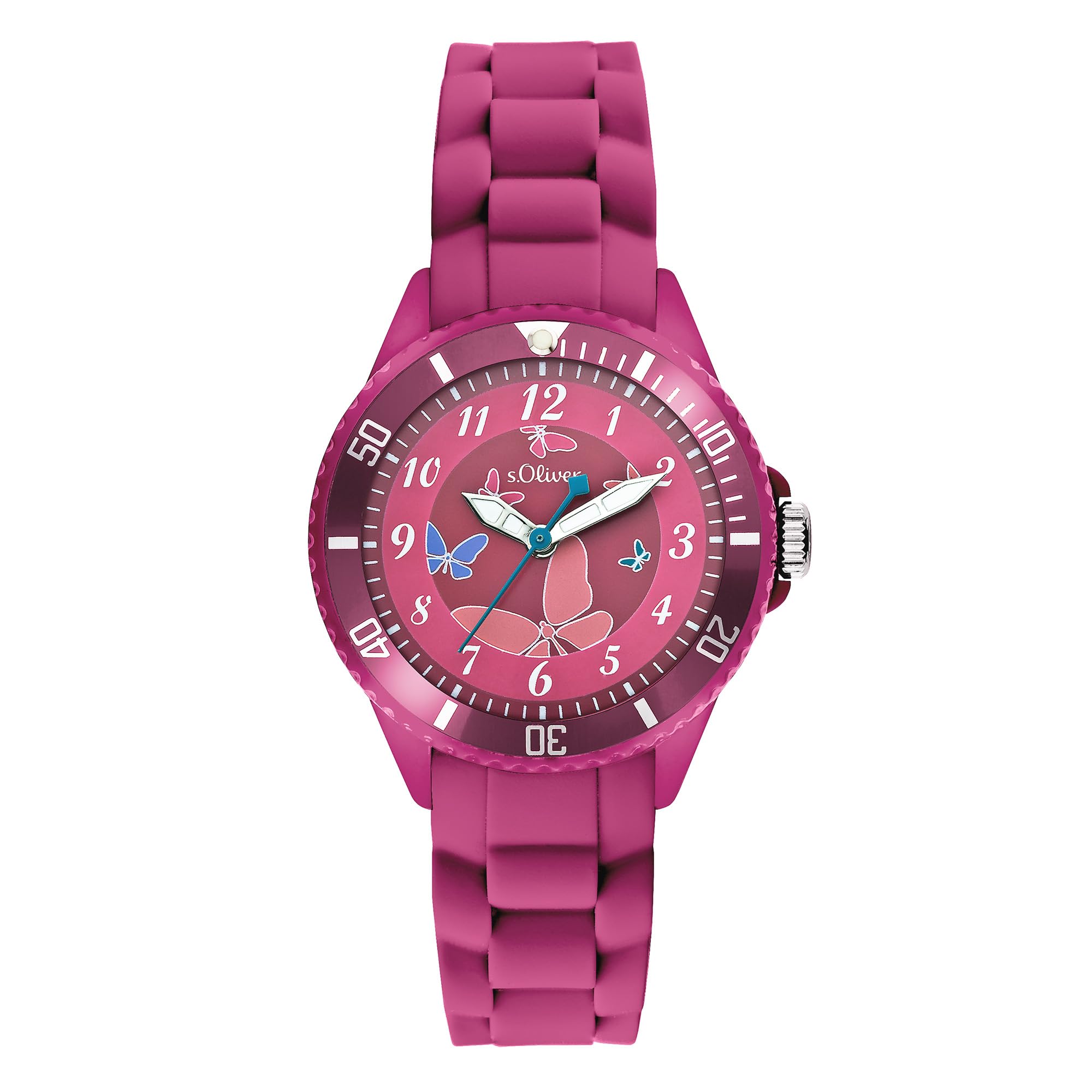 s.Oliver Children's and Teenage Watch - 35 mm - Easy to Read - Durable Silicone 