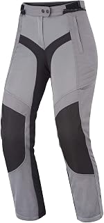 SHIMA Jet - Breathable MESH Panels, Waterproof, Removable Membrane, Level 2 Back Protector Included, Advanced Adjustment (Women, Pants, Grey, XS)