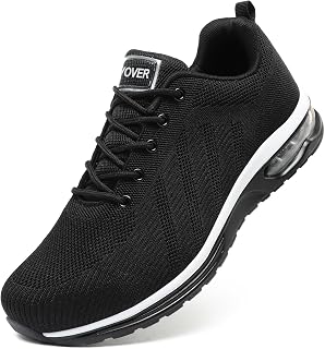Bravover Mens Womens Steel Toe Shoes Safety Work Shoes Lightweight