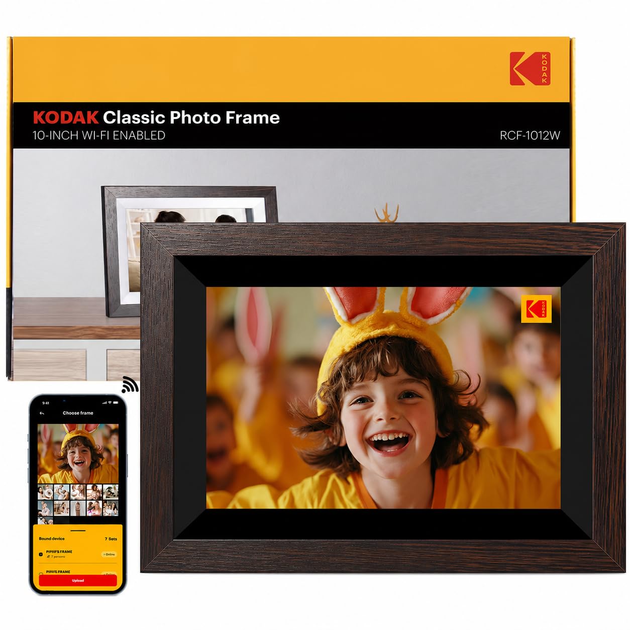 KODAK 10.1 Inch WiFi Digital Picture Frame with 32GB Storage, Electronic Smart D