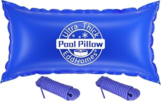4x8ft Pool Pillow for Above Ground Pools, 0.5mm Extra Thick & Strong Cold-Resistant Poo l Pillows for Closing Winter, Pool Pillow 4x8' for Winterizing to Last All Season(Durable/with 33ft Rope)