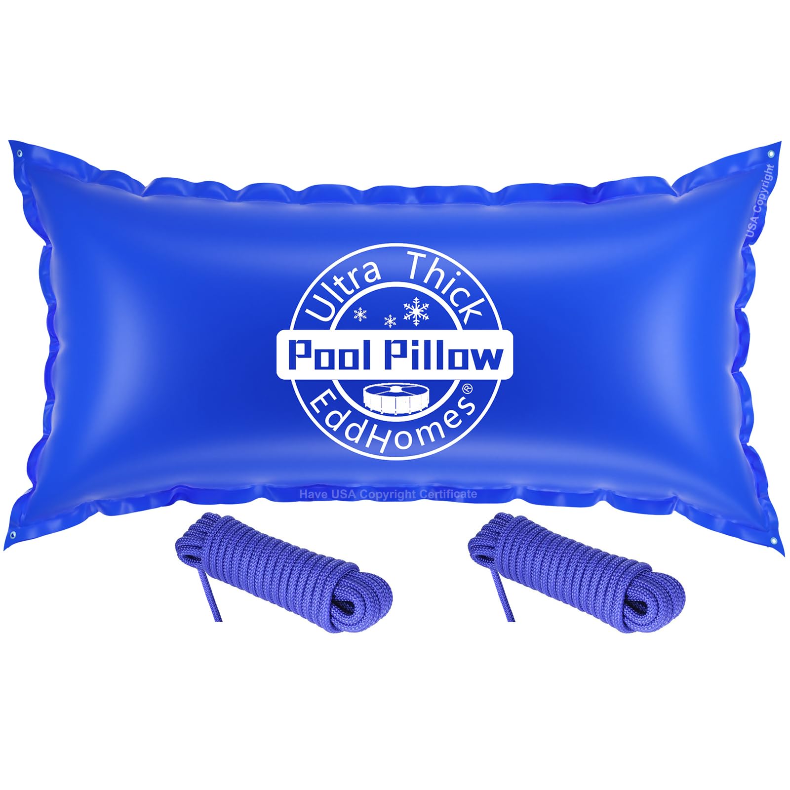 4x8ft Pool Pillow for Above Ground Pools, 0.5mm Extra Thick & Strong Cold-Resist