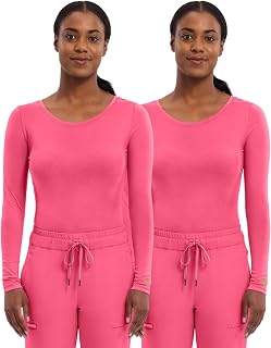 Healing Hands Women's Underscrub Soft Knit Melissa Longsleeve Scrub Tee with Breathable & Easy Care Fabric 5047