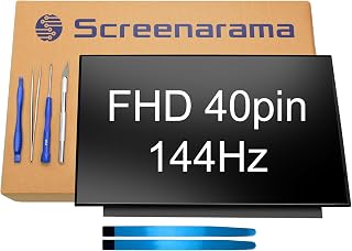 SCREENARAMA New Screen Replacement for ASUS TUF FX506LH FX506LI FX506LU | 40pin 144Hz FHD Matte IPS 1920x1080 LCD LED Display with Tools and Tape